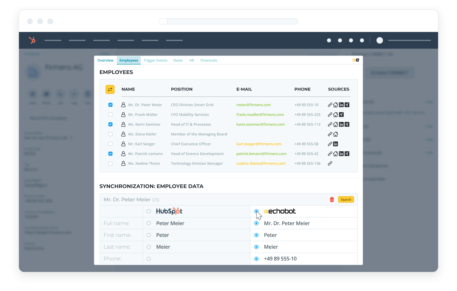 DSGVO-konforme Mitarbeiterdaten direkt im Hubspot CRM DSGVO-konforme Mitarbeiterdaten direkt im Hubspot CRM