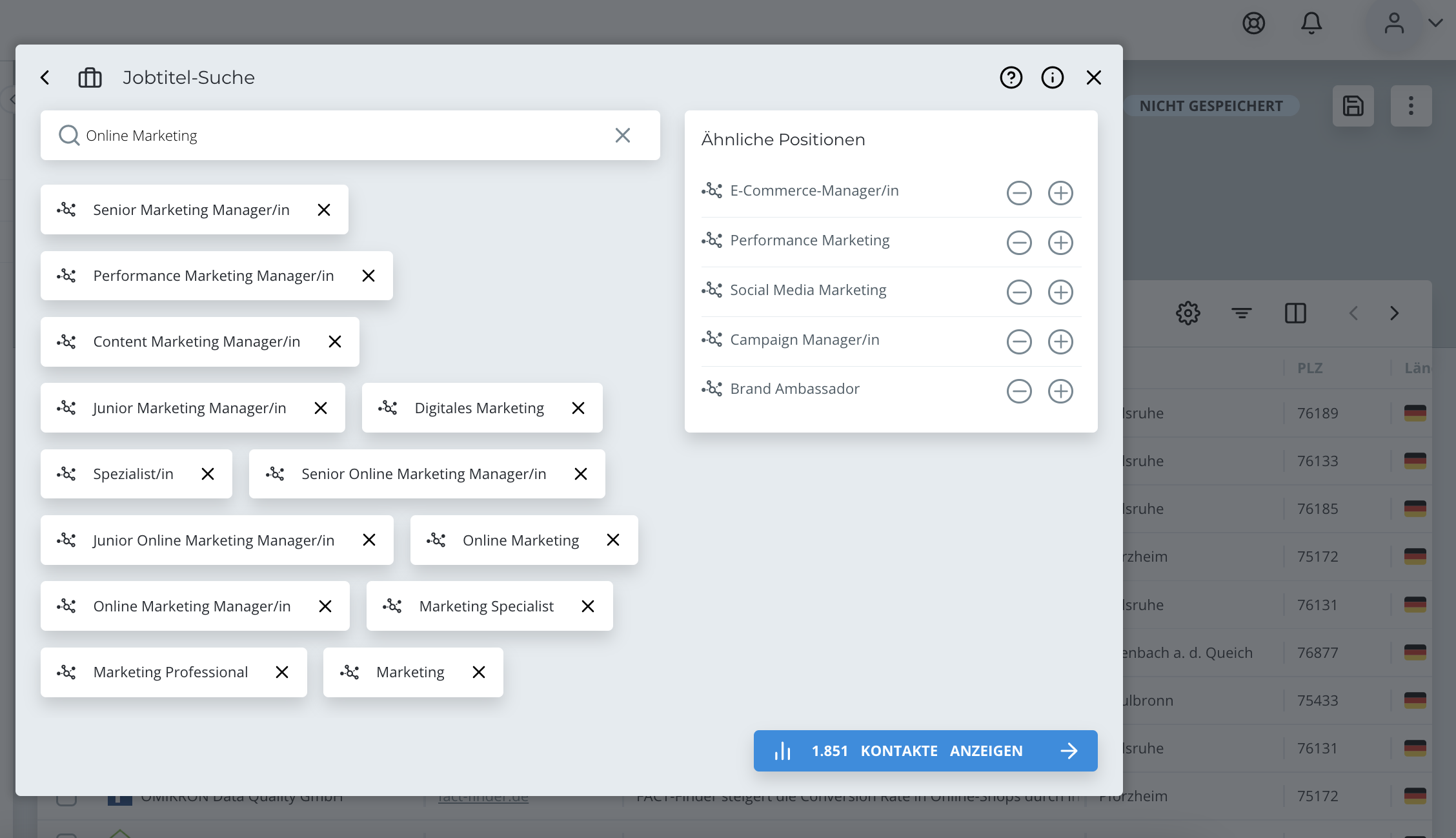 Abfrage Online Marketing Recruiting Abfrage Online Marketing Recruiting
