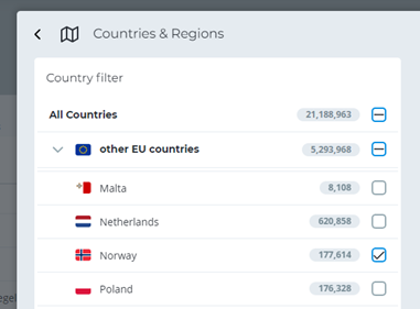 Norwegische Daten im EU-Datenpaket Norwegische Daten im EU-Datenpaket