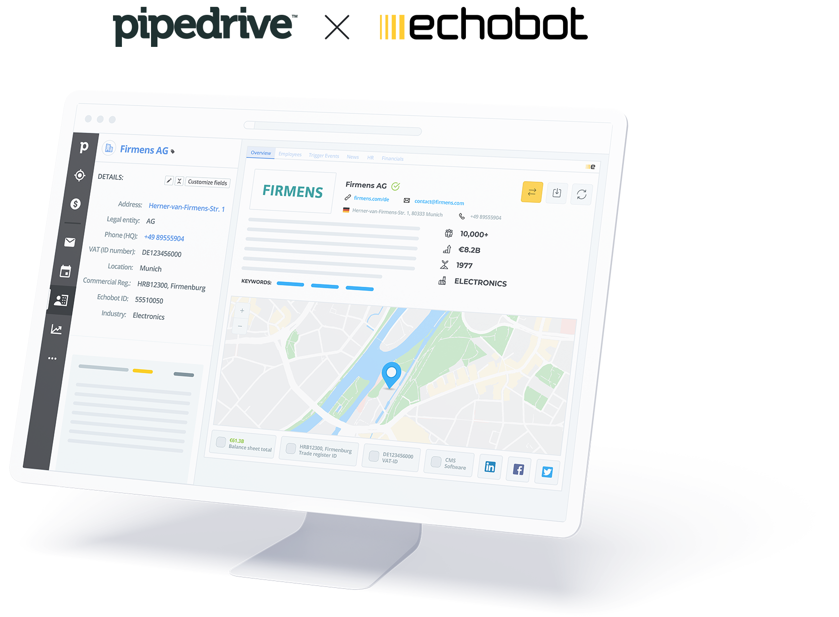 Pipedrive x Echobot Pipedrive x Echobot